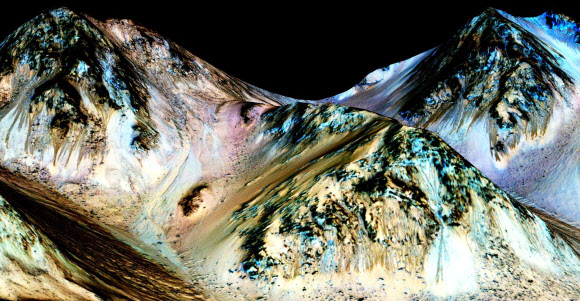 2015년 미국항공우주국(NASA)이 공개한 화성의 모습. 