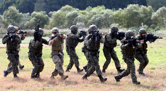 늠름한 특전사 대원들