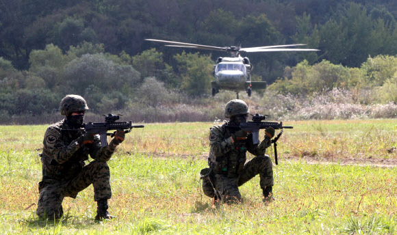 늠름한 특전사 대원들