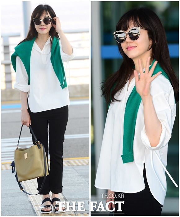 화보 촬영을 위해 6월 4일 오후 인천국제공항을 통해 하와이로 출국하는 배우 임수정.