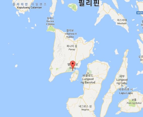 10일 50대 한국인이 피살된 필리핀 중부 일로일로 시[구글지도 캡처]연합뉴스