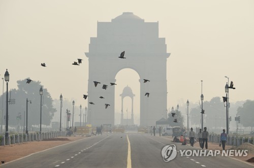 인도의 대기오염 AFP 연합뉴스