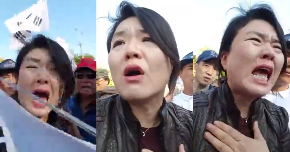 지난 21일 친박집회를 찾았다가 태극기로 폭행당한 자유한국당 류여해 최고위원 2017.10.24 류여해 페이스북