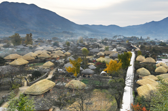 낙안읍성의 초겨울 풍경. 조선시대 때도 딱 이 모습이었을 것이다.