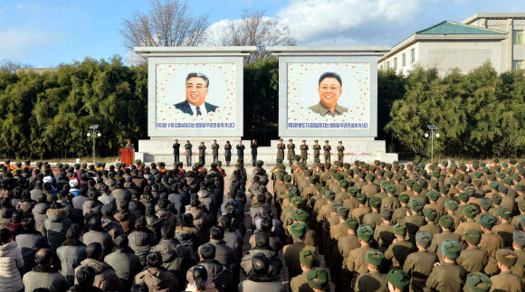 북한 ’연평도 포격전투 승리’ 7주년 기념행사