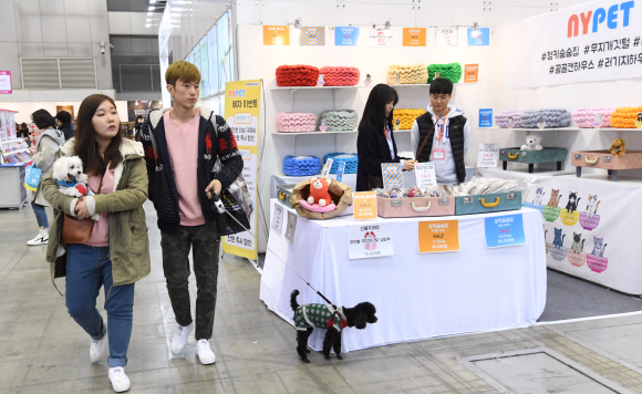 24일 경기 고양시 킨텍스에서 ’2017 켓이펫페어 일산’ 전시회가 열리고 있다. 2017.11.24 최해국 선임기자seaworld@seoul.co.kr