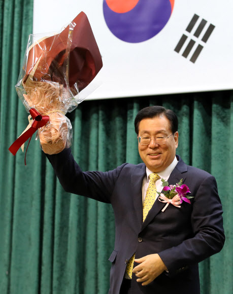 축하 퇴임 황찬현 감사원장