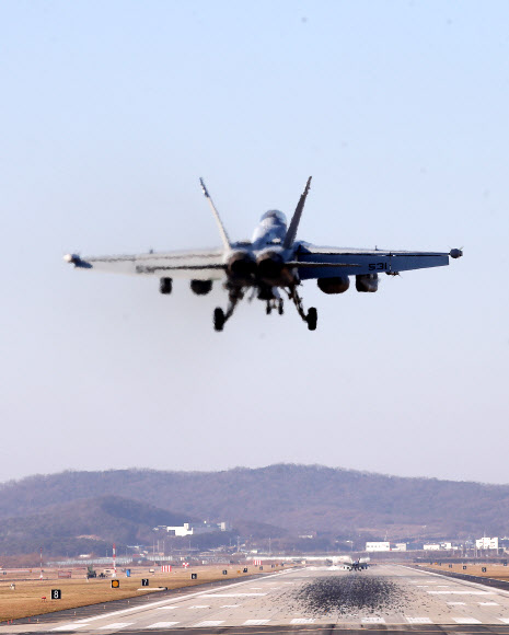 착륙하는 그라울러