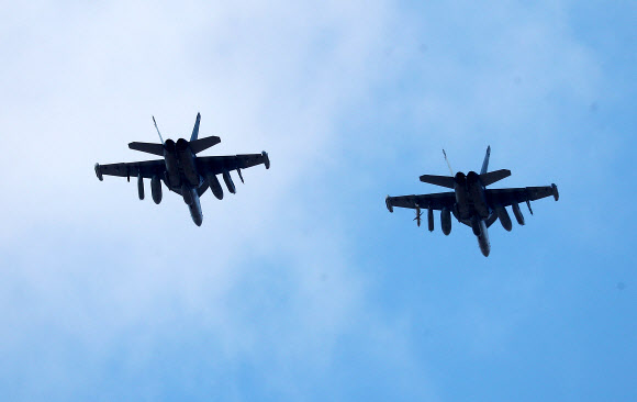 편대비행하는 그라울러