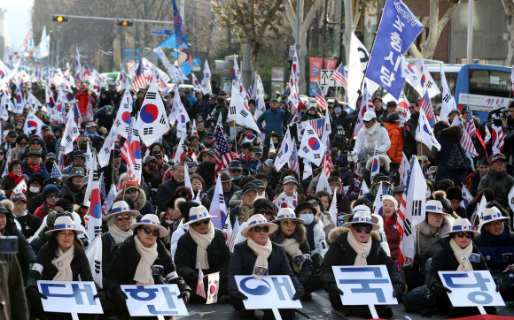 대한애국당, 박근혜 석방 촉구 집회