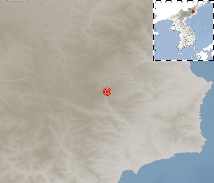 9일 북한 함경북도 길주 지역에서 지진이 두 차례 발생했다고 기상청이 밝혔다. 기상청 홈페이지 화면 캡처