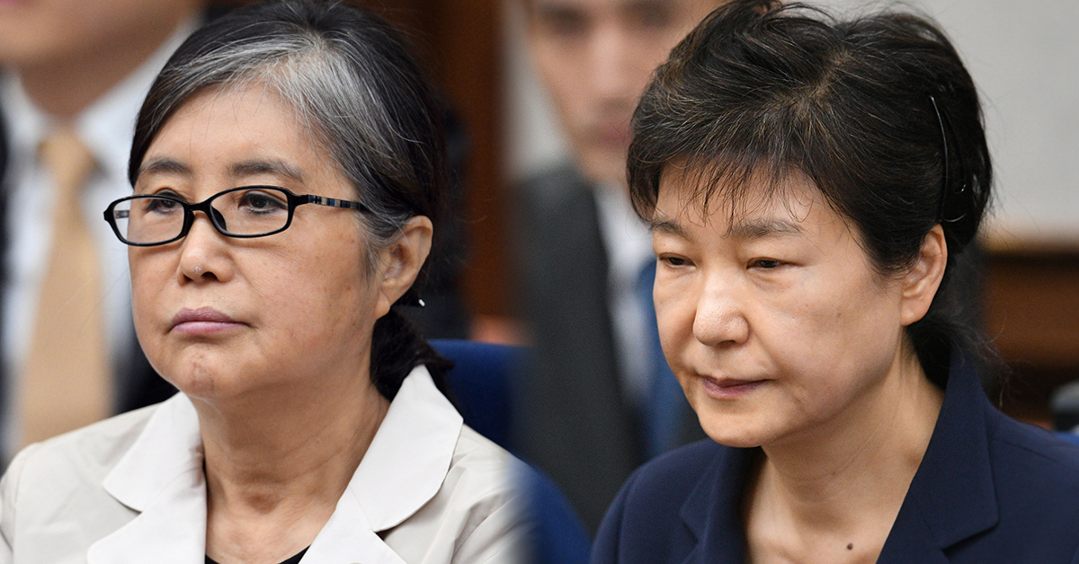 최순실(왼쪽)씨와 그의 40년 지기인 박근혜 전 대통령.