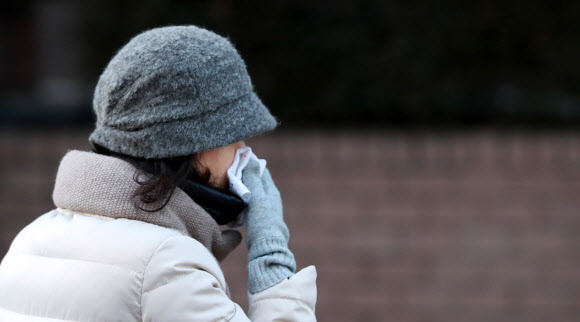 ’콧물을 부르는 강추위’