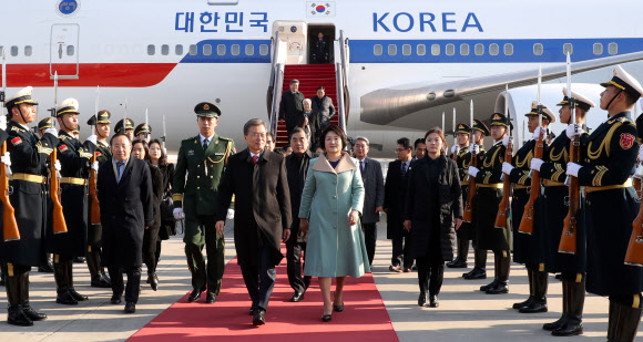 중국 방문한 문 대통령