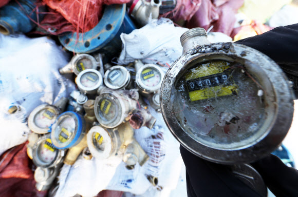 한파에 수도계량기 동파 증가