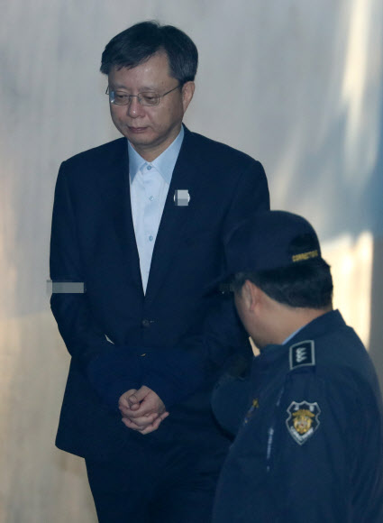 법원 출석하는 우병우 전 민정수석