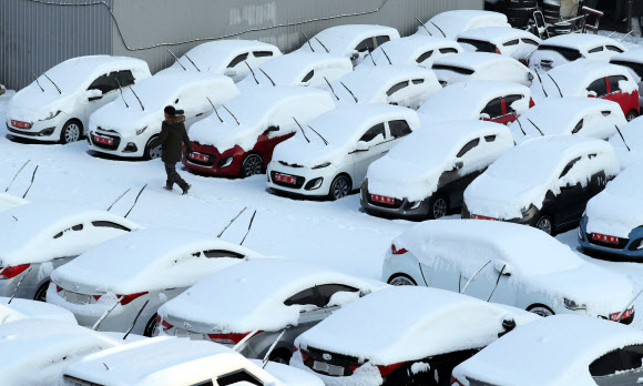 눈내린 날 풍경