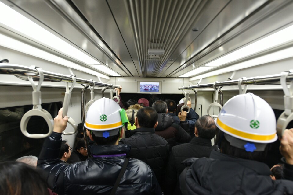 내년 11월 개통을 앞두고 있는 김포도시철도 ‘골드라인’ 전구간 시운전 행사가 열렸다. 김포시 제공