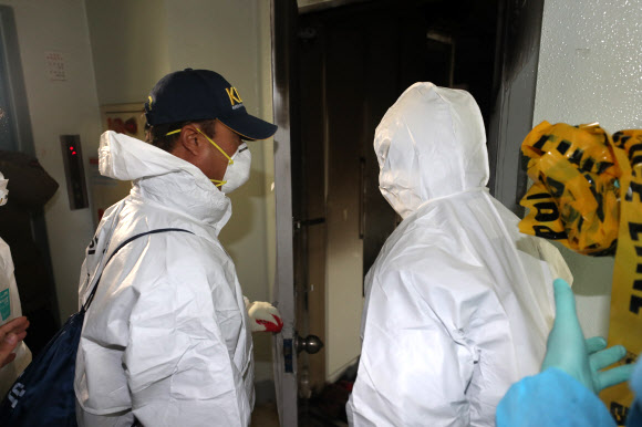 경찰, 아이 3명 숨진 아파트 화재원인 조사