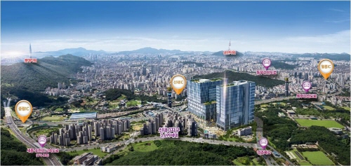 서울 동북부 지식산업센터 ‘신내사이언스밸리’ 광역 조감도.