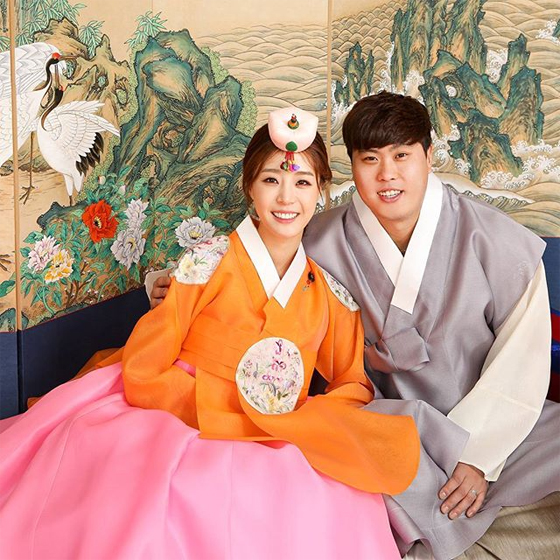 류현진-배지현 부부의 결혼식 한복 사진. 박술녀 인스타그램