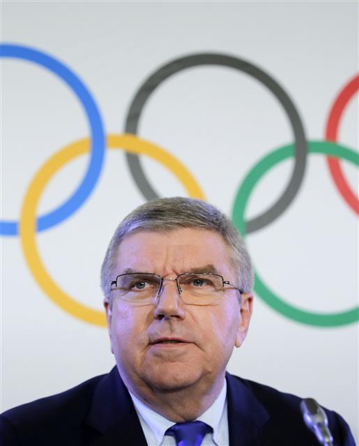 토마스 바흐 IOC 위원장. 로이터 연합뉴스