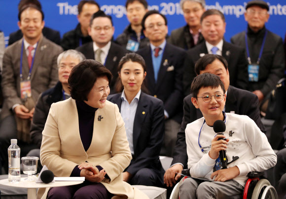 김정숙 여사, ’평창동계패럴림픽 D-50 축하공연 에서’