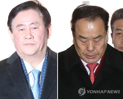 최경환 의원(왼쪽)과 이우현 의원. 연합뉴스 자료사진