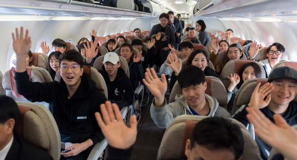 한국 국적기에 처음 열린 동해 하늘길 