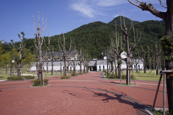 일부 지방자치단체와 정치권의 치적 쌓기 사업으로 막대한 혈세가 낭비되고 있다. 시설 보완 등을 이유로 지난해 2월부터 1년째 시범 운영만 하고 있는 청도군 신(新)화랑 풍류체험시설.<br>서울신문 DB