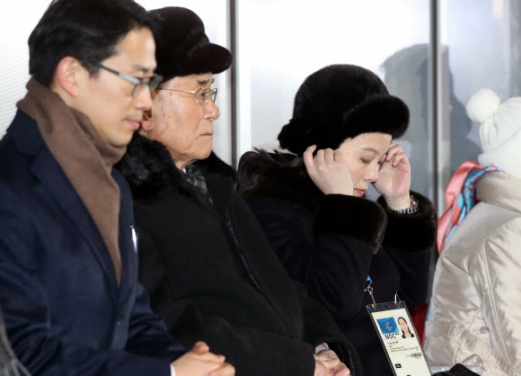 [올림픽] 개막식 참석한 김영남과 김여정