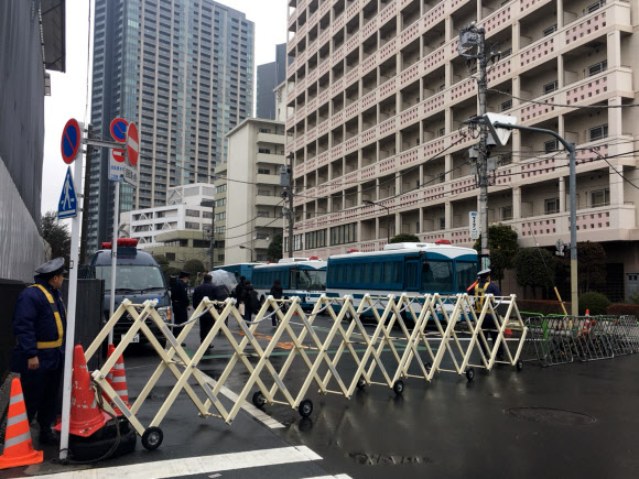 도쿄 조선총련 건물 총격사건 현장