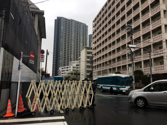 도쿄 조선총련 건물 총격사건 현장