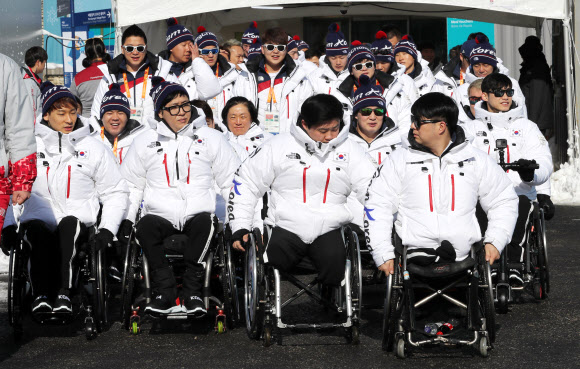 평창 선수촌 입촌식