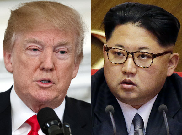도널드 트럼프(왼쪽) 미국 대통령과 김정은 북한 노동당 위원장.연합뉴스