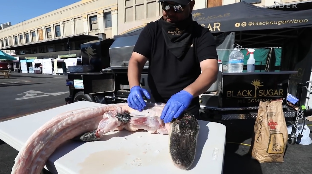 악어 바비큐 요리(유튜브 영상 캡처)