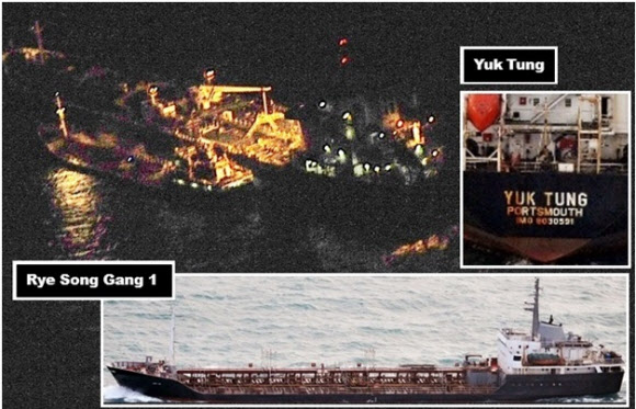 깜깜한 한밤중에…북한 선박의 해상 밀수출