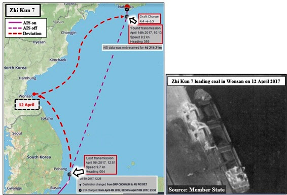 ’변칙적인 우회항호’ 북한의 해상 밀수출