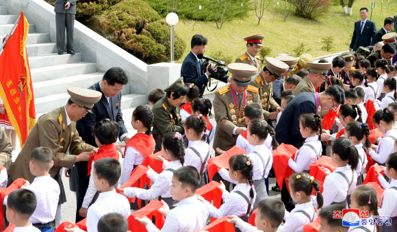 북한 조선소년단 전국연합단체대회 개최