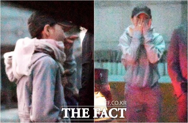 윤전추 전 행정관이 만기 출소한 정호성 전 비서관을 보고 연신 눈물을 흘리며 기뻐하고 있다. 더팩트 제공