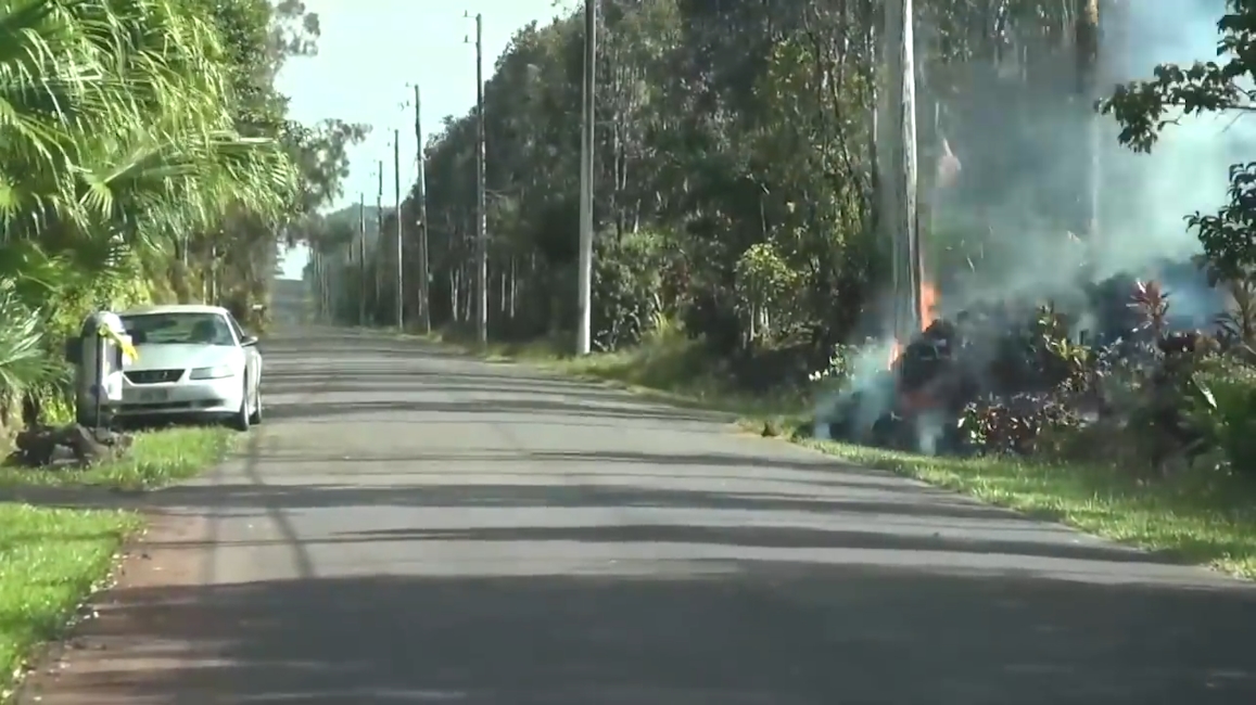 보이는 모든 것을 태워버리는 용암의 공포(유튜브 영상 캡처)