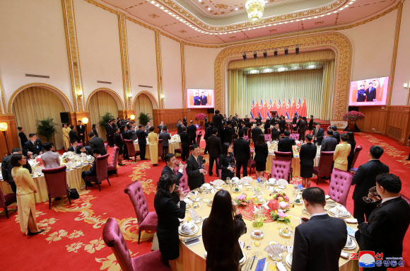 북중정상 다롄회동 연회