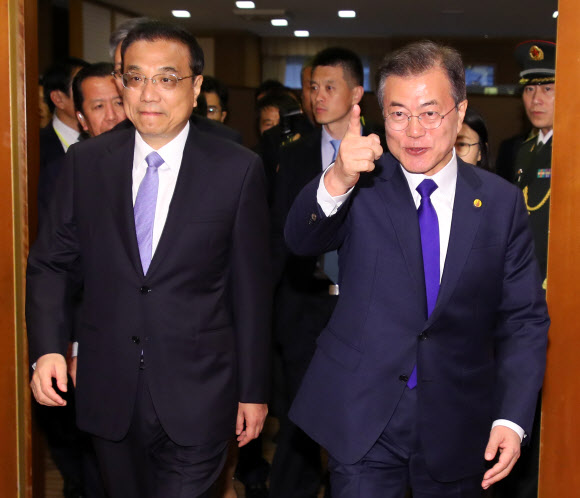 문 대통령, 한중 정상회담 입장