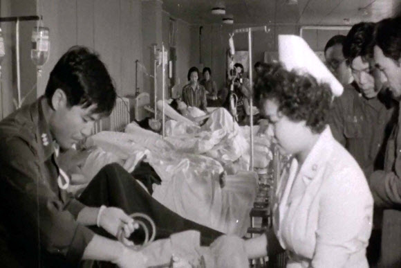 광주국군통합병원에서 치료받는 5·18 시민부상자