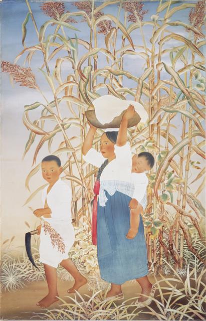 1935년 제14회 조선미술전람회에서 입선한 김기창의 초기작 ‘가을’.  국립현대미술관 제공