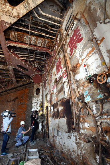 세월호 화물칸 D데크 공개