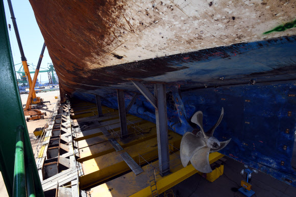 세월호 좌현 스크루