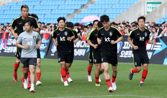 축구대표팀 공개훈련
