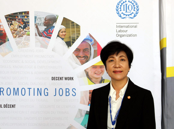 ILO 총회 참석 중인 김영주 고용노동부 장관