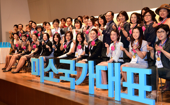 [서울포토] ‘국가대표 미소선수들’